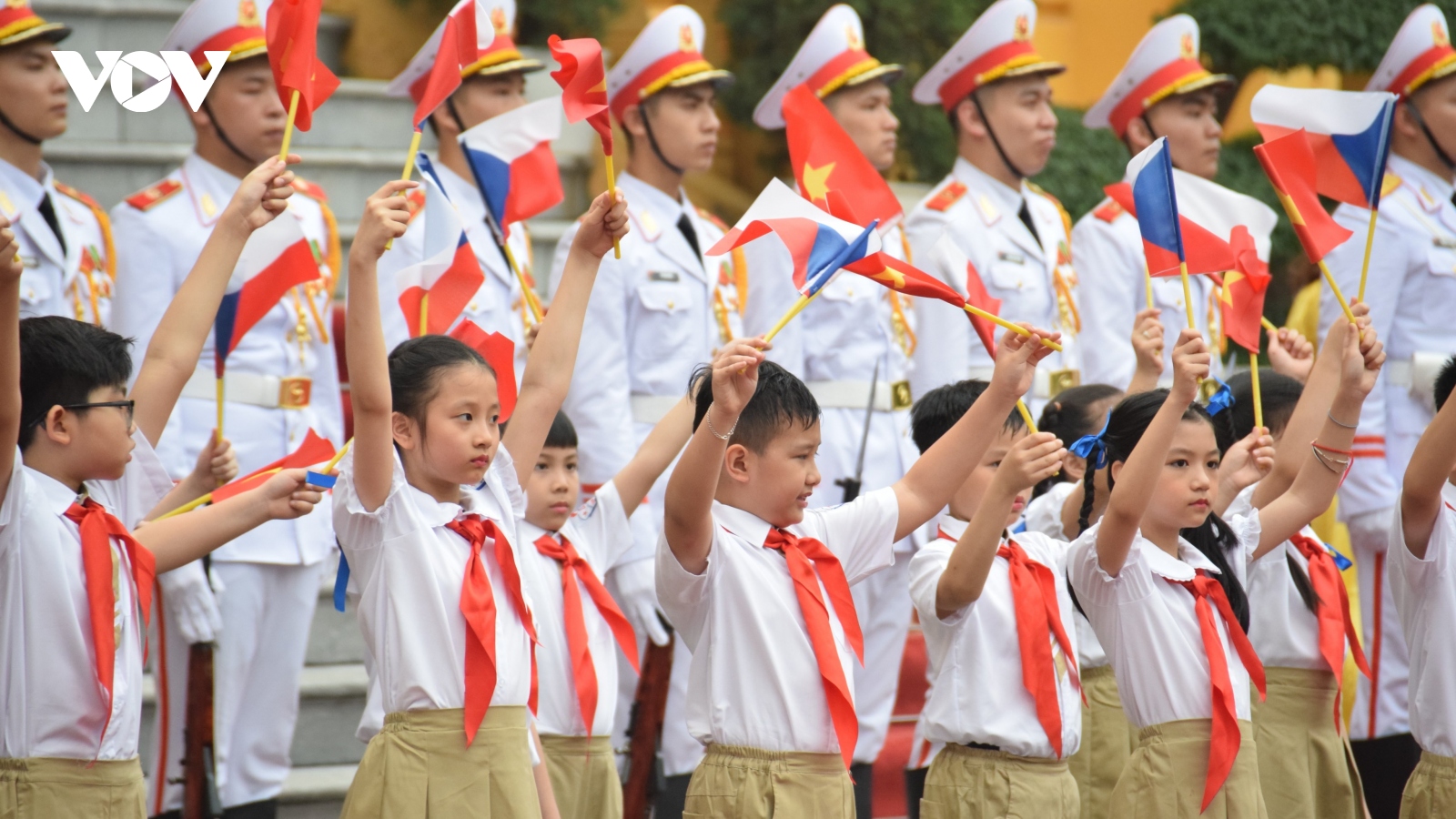 Clip: Lễ đón Thủ tướng CH Séc Petr Fiala tại Hà Nội